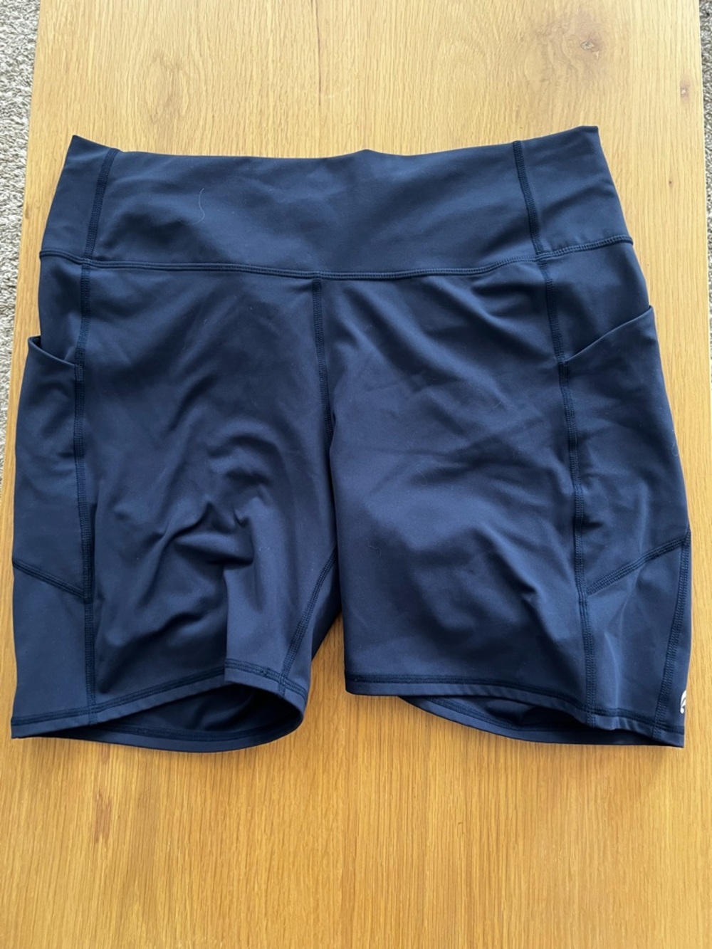 Fabletics Navy Bike Shorts